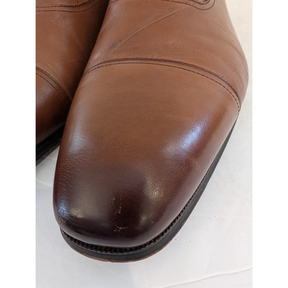 Florsheim Francisco Cognac Cap Toe Size 13D Leather Dress Shoes 11528-221 Mens